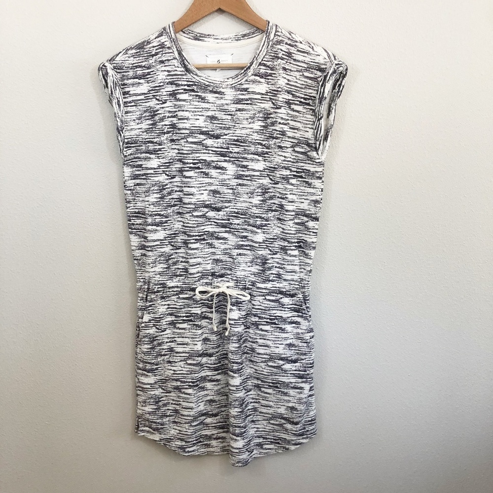 Lou & Grey Short Heather Tie Waist Cotton Dress